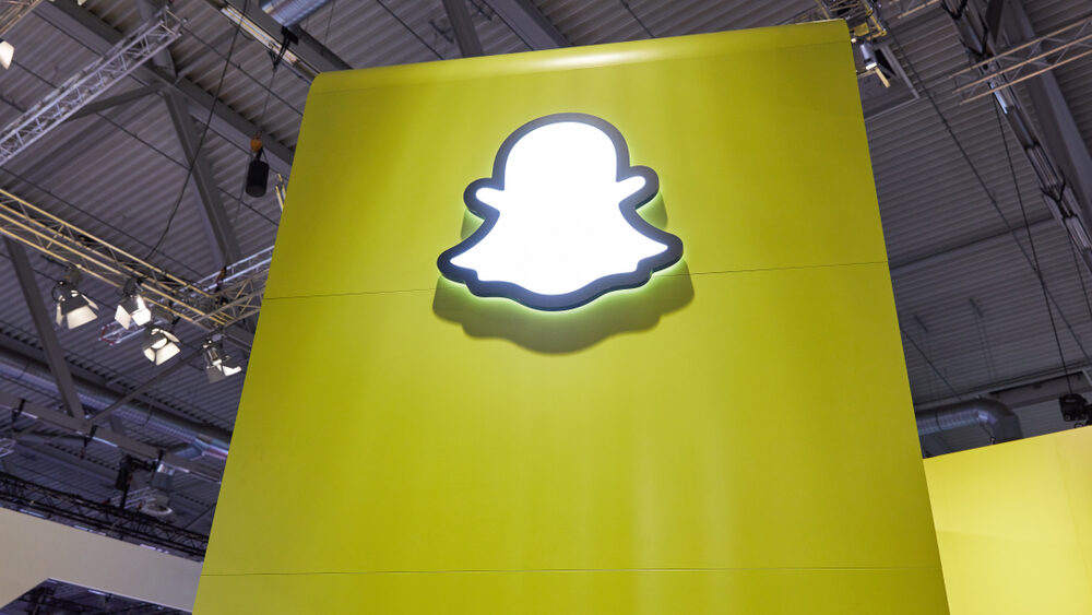 Screenshot della funzione Now Playing su Snapchat