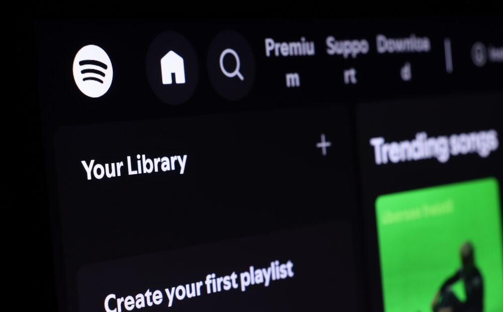Screenshot dell'assistente Talk to Spotify