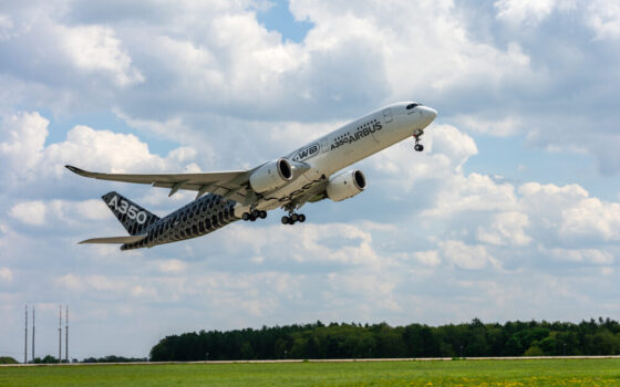 Primo volo dell'Airbus A350F